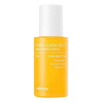 Сироватка для звуження пор і освітлення пігментних плям celimax PORE+DARK SPOT BRIGHTENING SERUM, 30 мл на KRKR.COM.UA