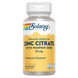 Цинк цитрат 50 мг Solaray Zinc Citrate 50mg, 60 шт